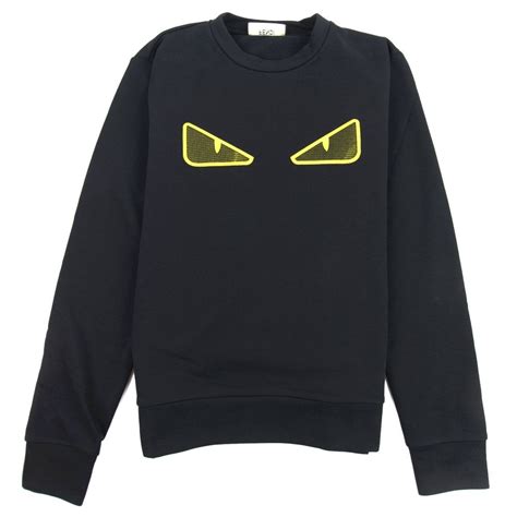 fendi eye sweatshirt|Fendi beaded graphic sweatshirt.